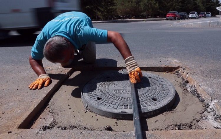 Nevşehir’de rögar kapaklarına düzenleme