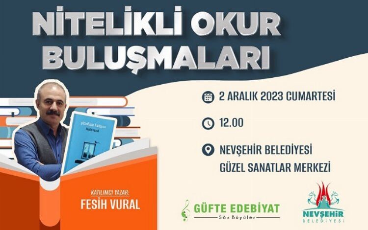 Nevşehir Belediyesi’nden ‘Nitelikli Okur Buluşmaları’