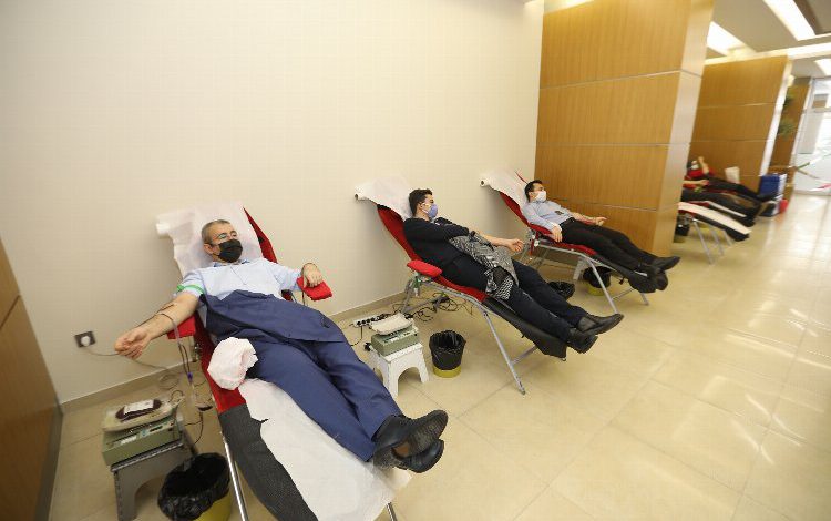 Kayseri Talas çalışanları kan verdi