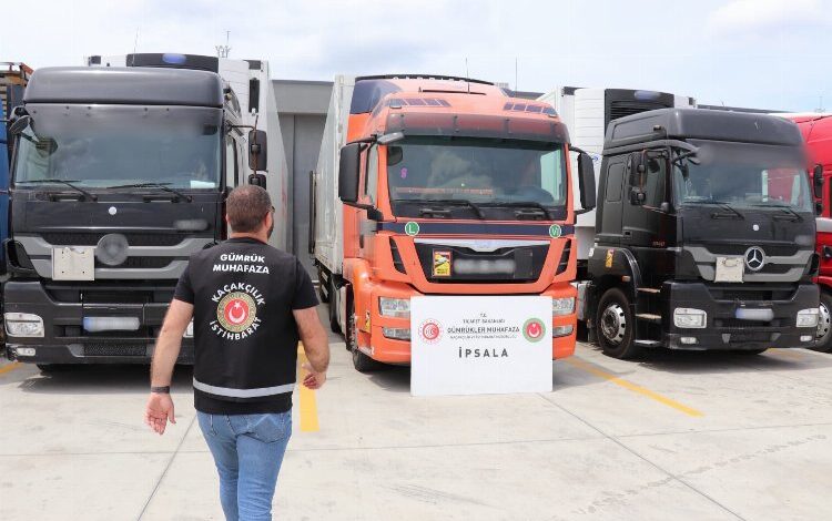 İpsala Gümrüğü’nde tır operasyonu İpsala Gümrüğü’nde tır operasyonu