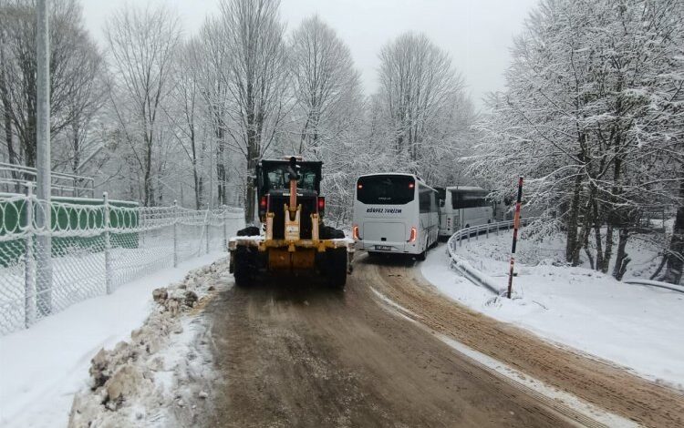 Kocaeli’nin kar kaplanları iş başında