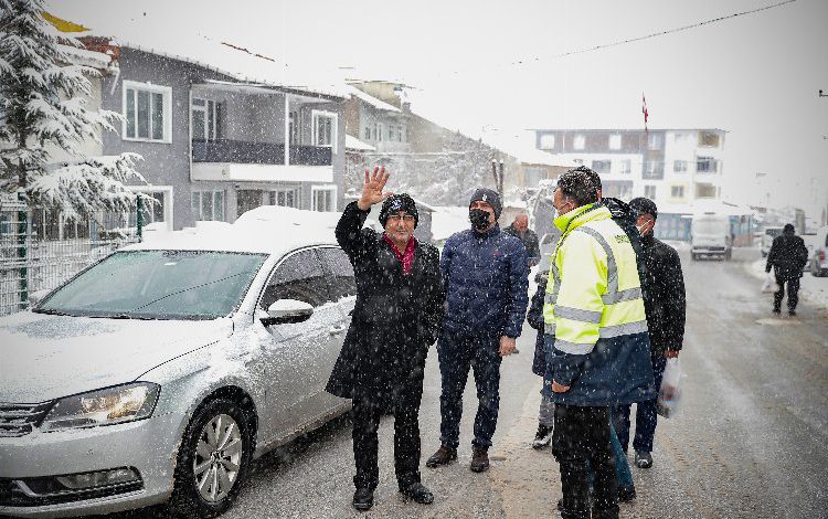 Kütahya’da karla mücadele Kütahya’da karla mücadele