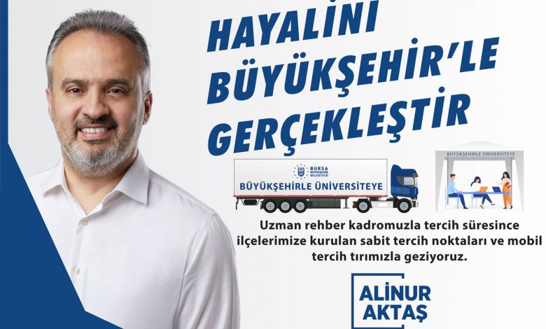 Bursa Büyükşehir’den adaylara ‘tercih’ desteği