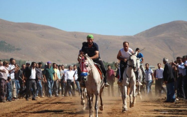 Karlıova’da Geleneksel At Yarışı coşkusu Karlıova’da Geleneksel At Yarışı coşkusu