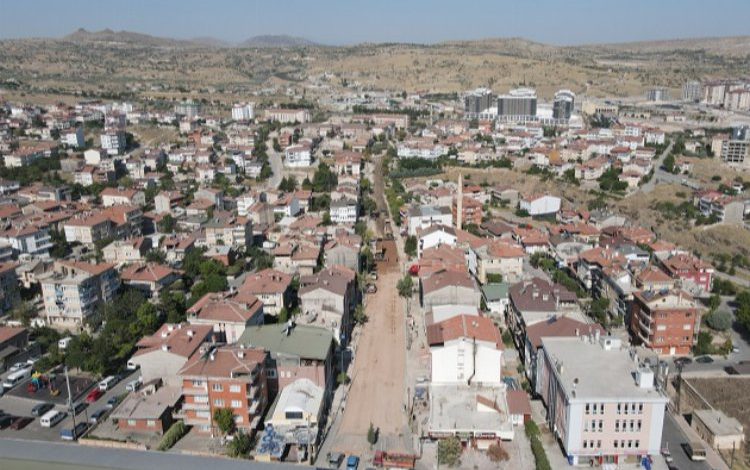 Nevşehir Belediyesi’nden üst yapı çalışması tam gaz
