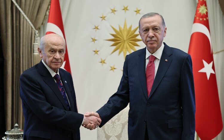 Külliyede Erdoğan-Bahçeli görüşmesi Külliyede Erdoğan-Bahçeli görüşmesi