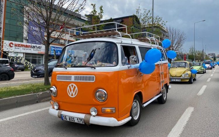 Bursa’da Vosvoslar otizmli çocuklar için yollarda