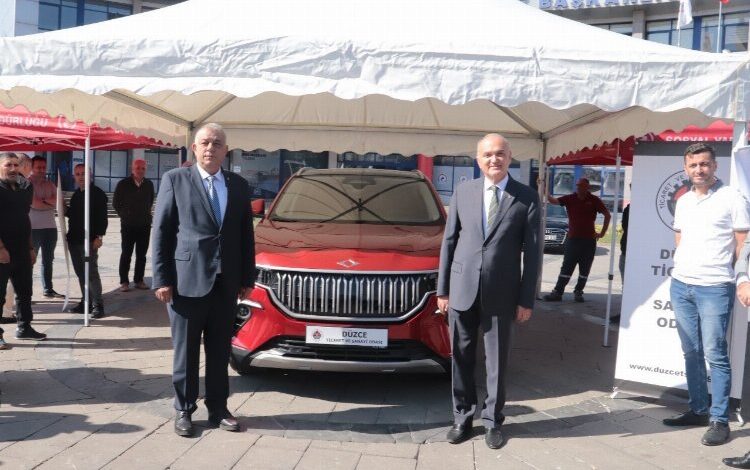 Düzce TSO’nun TOGG yerli otomobili Düzce’de Düzce TSO’nun TOGG yerli otomobili Düzce’de