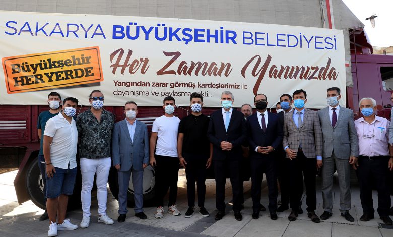 Sakarya’dan 2 tır dolusu yardım yola çıktı