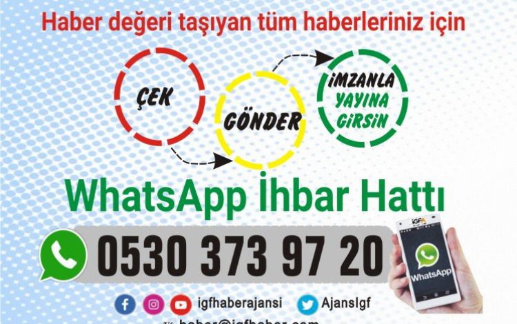 Çekin, gönderin, İGF Haber Ajansı’nda yayınlayalım! 0530 373 97 20 Çekin, gönderin, İGF Haber Ajansı’nda yayınlayalım! 0530 373 97 20