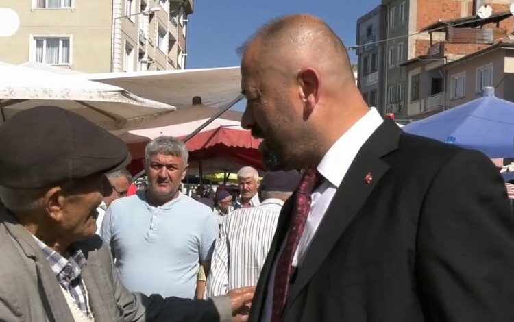 Bursa Orhaneli Pazarı’nda bereket duası yapıldı Bursa Orhaneli Pazarı’nda bereket duası yapıldı