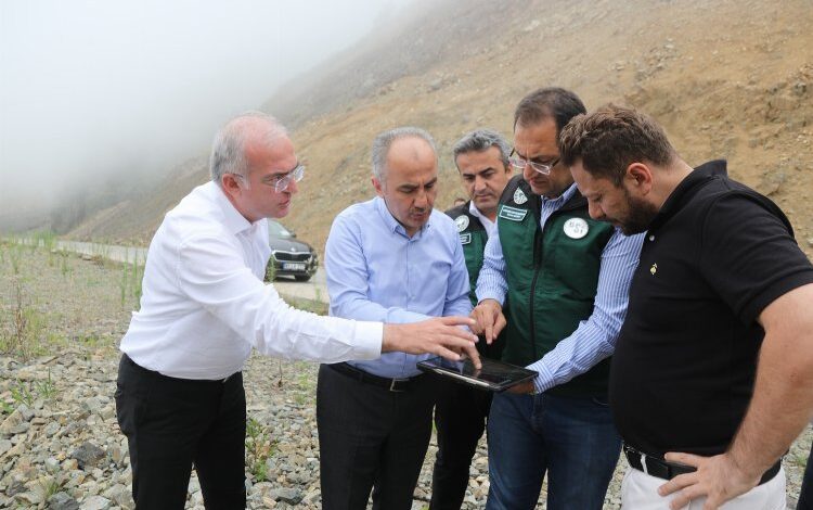Rize’de Andon İçme Suyu Gölet projesine inceleme