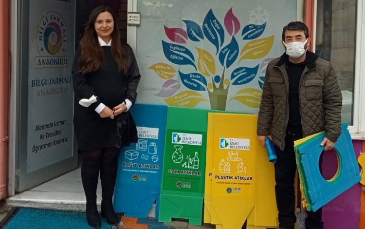 Kocaeli İzmit’te bir ayda 400 adet geri dönüşüm desteği