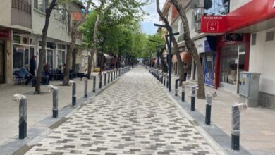 Atatürk Caddesi Avrupai görümnüme kavuştu