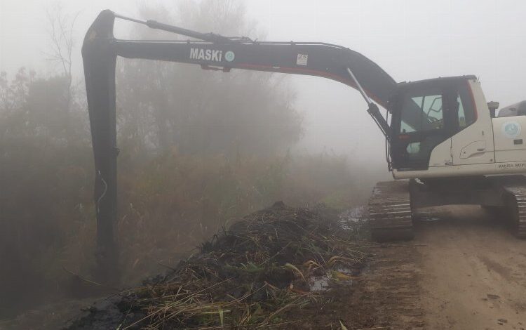 Manisa’da MASKİ dere temizlik mesaisinde