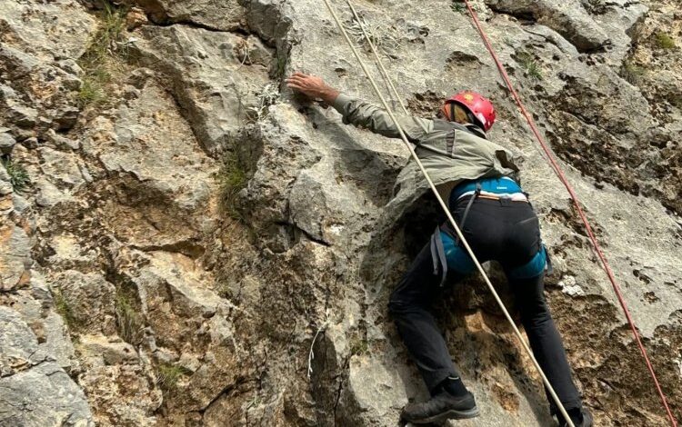 Bingöllü dağcılar eğitimde