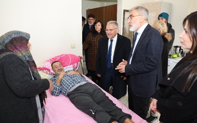Kayseri dinamiklerinden depremzedelere ziyaret