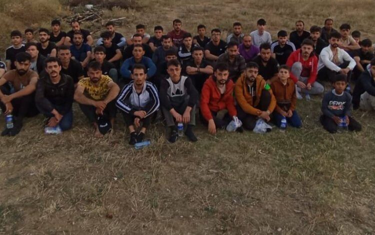 Edirne’de 64 kaçak göçmen yakalandı