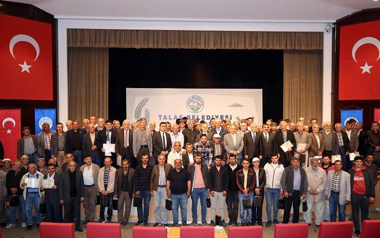 Kayseri Talas’ta çiftçiler bilinçli üretim yapacak