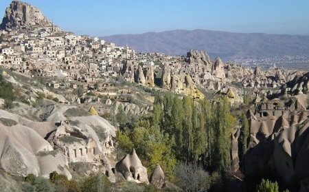 Uçhisar-Kapadokya-Türkiye'de gezilecek yerler-Güvercinlik Vadisi