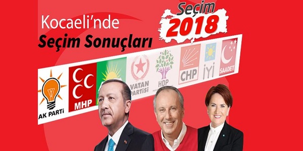 24 Haziran 2018 Cumhurbaşkanlığı seçimi Kocaeli sonuçları