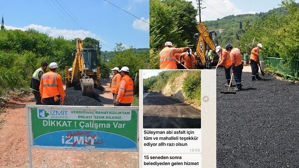 15 yıl sonra Yenidoğanlıların asfalt sorunu çözüldü