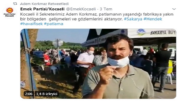 EMEP Kocaeli İl Sekreteri Hendek paylaşımları sebebiyle ifadeye çağrıldı