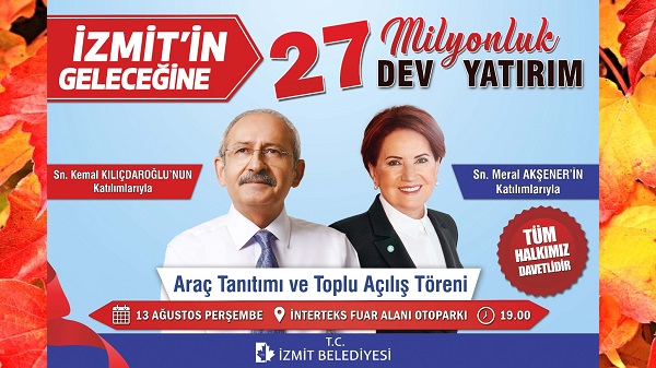 İzmit’te temel atma töreniyle yatırım yağmuru başlıyor