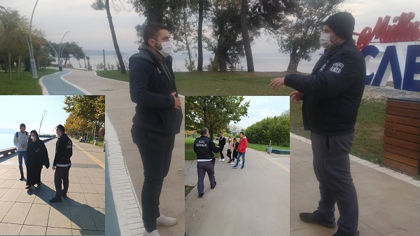 Kocaeli Büyükşehir’den maske ve sosyal mesafe denetimi