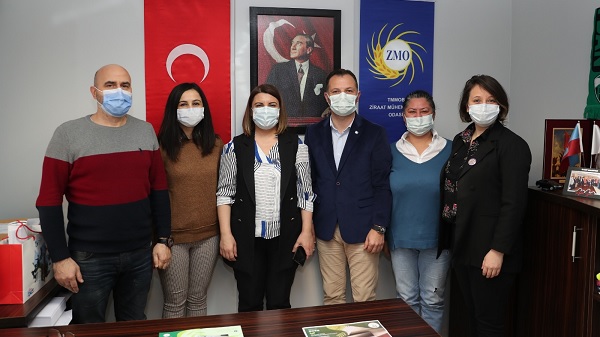 Başkan Hürriyet Ziraat Mühendisleri Odası’na İzmit Çarşısı’nı tanıttı