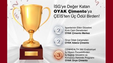 İSG’ye Değer Katan OYAK Çimento’ya ÇEİS’ten Üç Ödül Birden