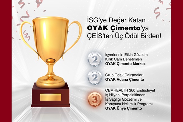 İSG’ye Değer Katan OYAK Çimento’ya ÇEİS’ten Üç Ödül Birden
