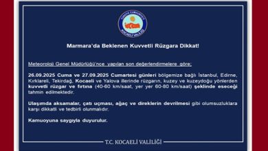 Marmara’da Beklenen Kuvvetli Rüzgara Dikkat!