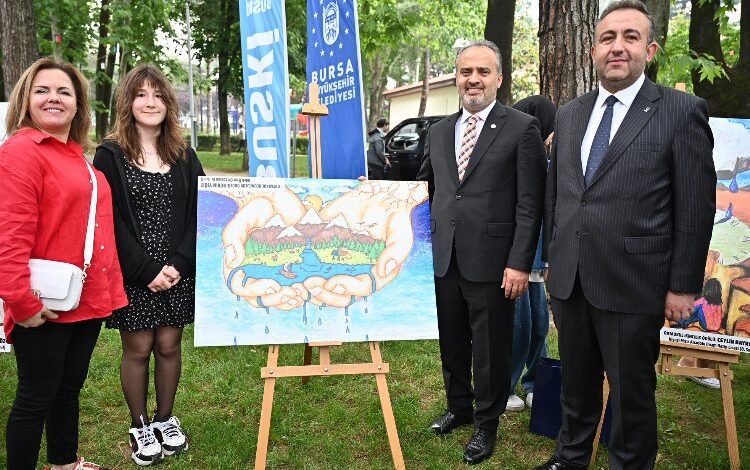 Bursalı küçük ressamlar susuzluğu anlattı