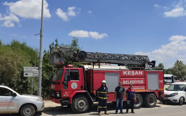 Edirne Erikli’de itfaiye teyakkuzda bekleyecek