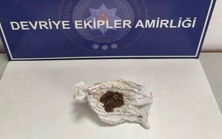 Keşan’da uyuşturucu madde ele geçirildi Keşan’da uyuşturucu madde ele geçirildi
