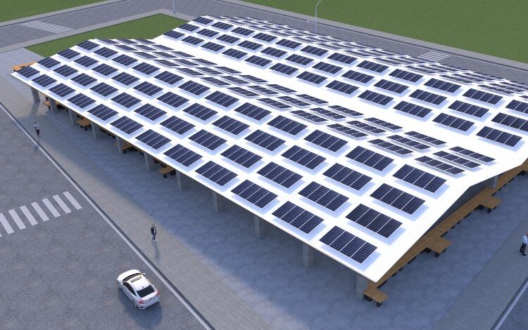 Düzce kapalı pazaryeri enerjisini güneşten alacak