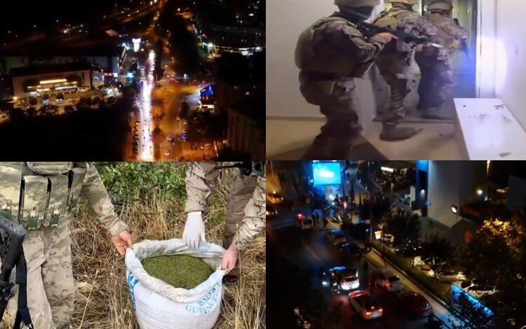 34 ilde “Narkogüç” operasyonu