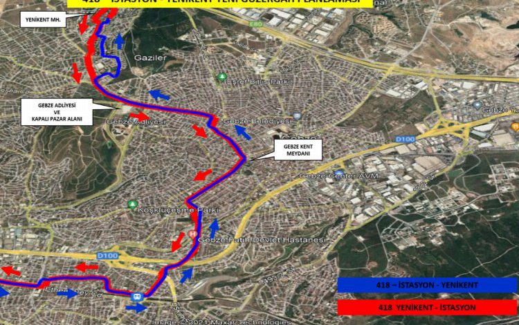 Kocaeli Gebze’de toplu taşımaya yeni düzenleme