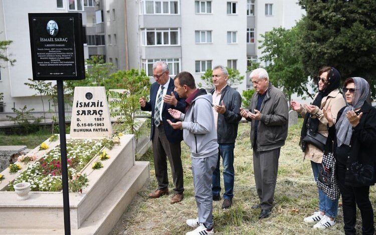 Merhum Başkan Saraç mezarı başında anıldı