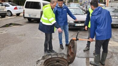 Manisa’da MASKİ ekipleri yağış sonrası sahada