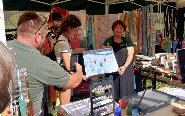 Muratpaşa ebru ve keçe sanatını Bulgaristan’da tanıttı Muratpaşa ebru ve keçe sanatını Bulgaristan’da tanıttı