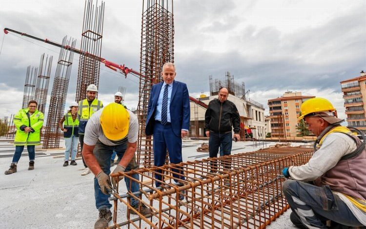 Örnek tesis inşası tüm hızıyla devam ediyor Örnek tesis inşası tüm hızıyla devam ediyor