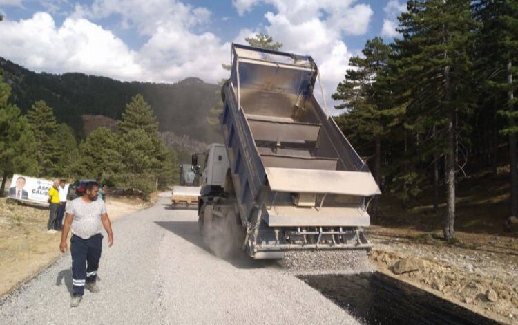 Alanya Bucak Çökele Yaylası yolu asfalta kavuştu