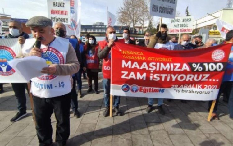 ‘Yüzde yüz zam istiyoruz’ ‘Yüzde yüz zam istiyoruz’
