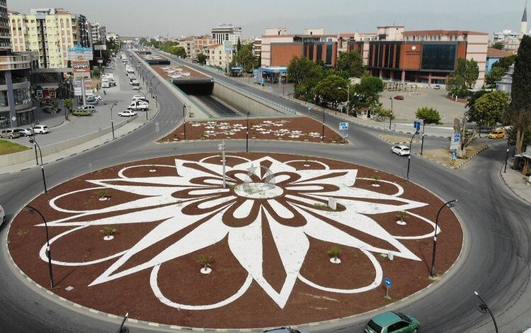 Manisa Turgutlu’da Alparslan Türkeş Kavşağı şekillendi