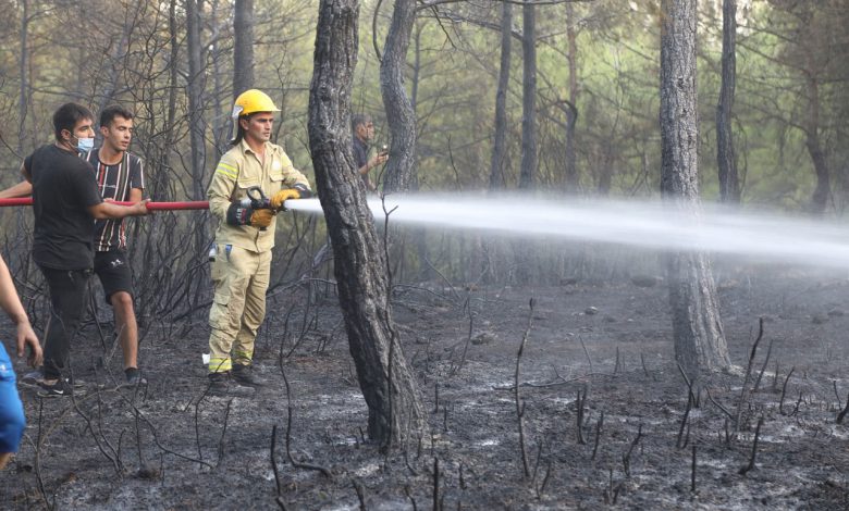 İzmir’de Sarnıç yangını büyümeden söndürüldü İzmir’de Sarnıç yangını büyümeden söndürüldü