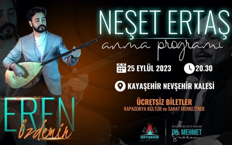 Nevşehir Kalesi’nde Neşet Ertaş gecesi Nevşehir Kalesi’nde Neşet Ertaş gecesi