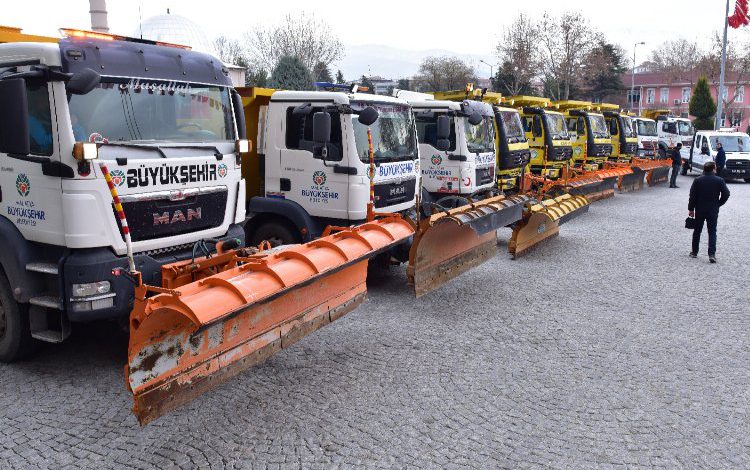 Malatya karla mücadeleye hazır Malatya karla mücadeleye hazır