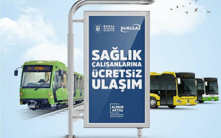 Bursa’da sağlıkçılara ücretsiz ulaşım süresi uzatıldı Bursa’da sağlıkçılara ücretsiz ulaşım süresi uzatıldı